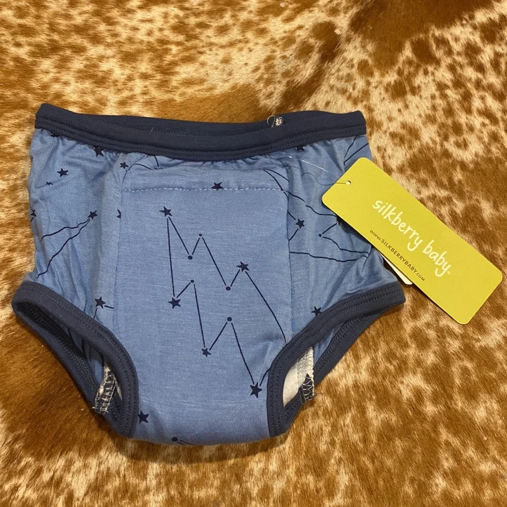 Silkberry Baby Bamboo Training Pants | Light Up the Sky Print